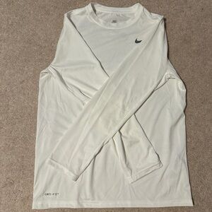 Youth XL Nike Dri-fit Long Sleeve White Shirt